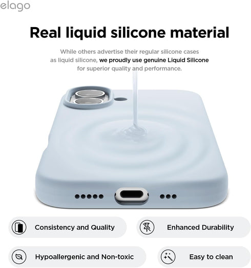 elago iPhone 16 Case Magnetic Liquid Silicone (MagSafe)